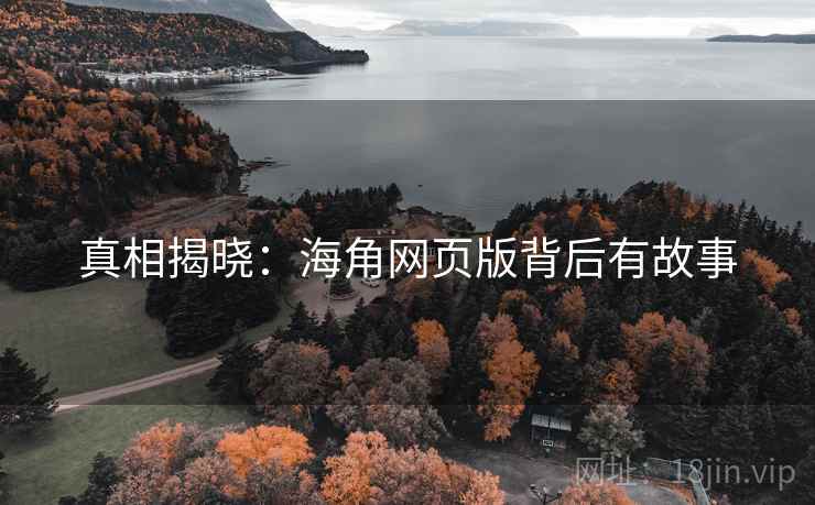 真相揭晓：海角网页版背后有故事  第2张
