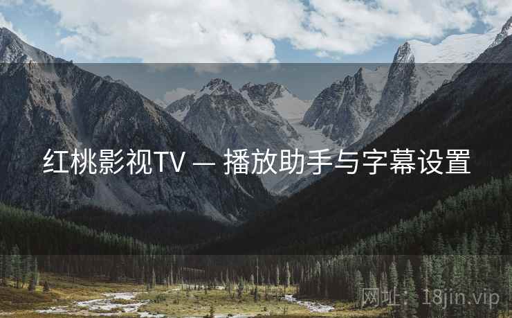 红桃影视TV — 播放助手与字幕设置