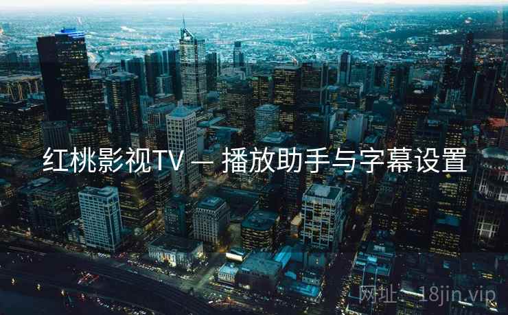 红桃影视TV — 播放助手与字幕设置